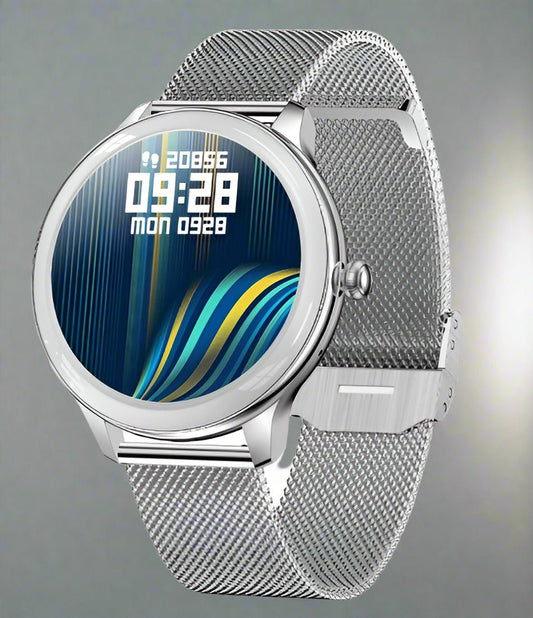 Zentrava ChronoPro V33 Lady Smartwatch - Silver Steel - Zentrava