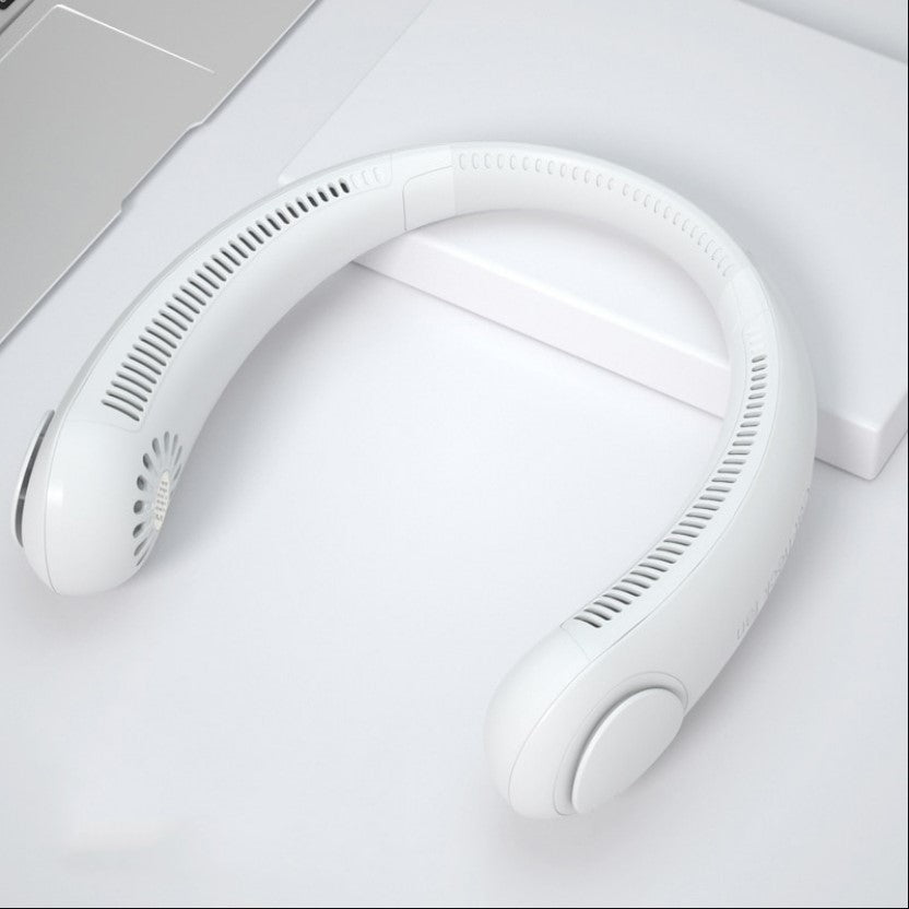 New Xiaomi Mini Wireless Neck Fan Portable - White - Zentrava