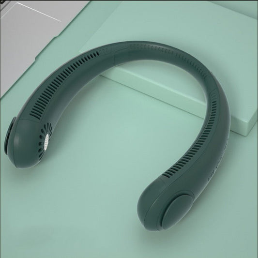 New Xiaomi Mini Wireless Neck Fan Portable - Light Green - Zentrava