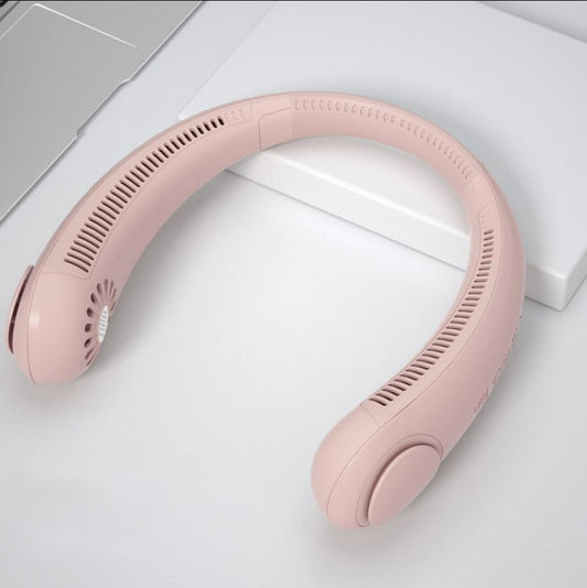 New Xiaomi Mini Wireless Neck Fan Portable - Pink - Zentrava