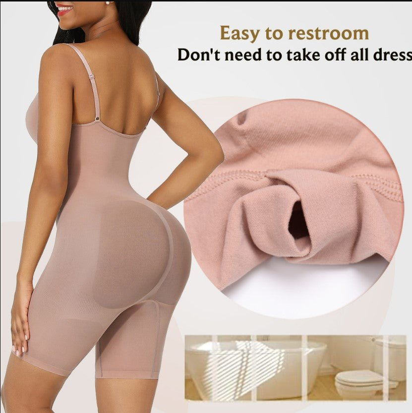 Zentrava One - Piece Body Shaper - Brown - Zentrava