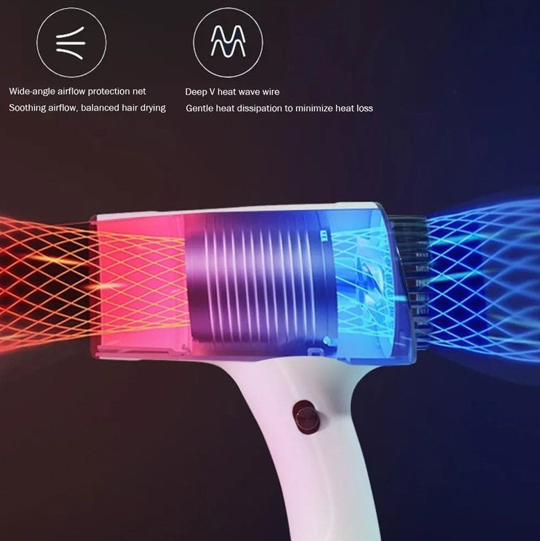 Zentrava AirGlide Pro – Cordless Hair Dryer - Pink - Zentrava